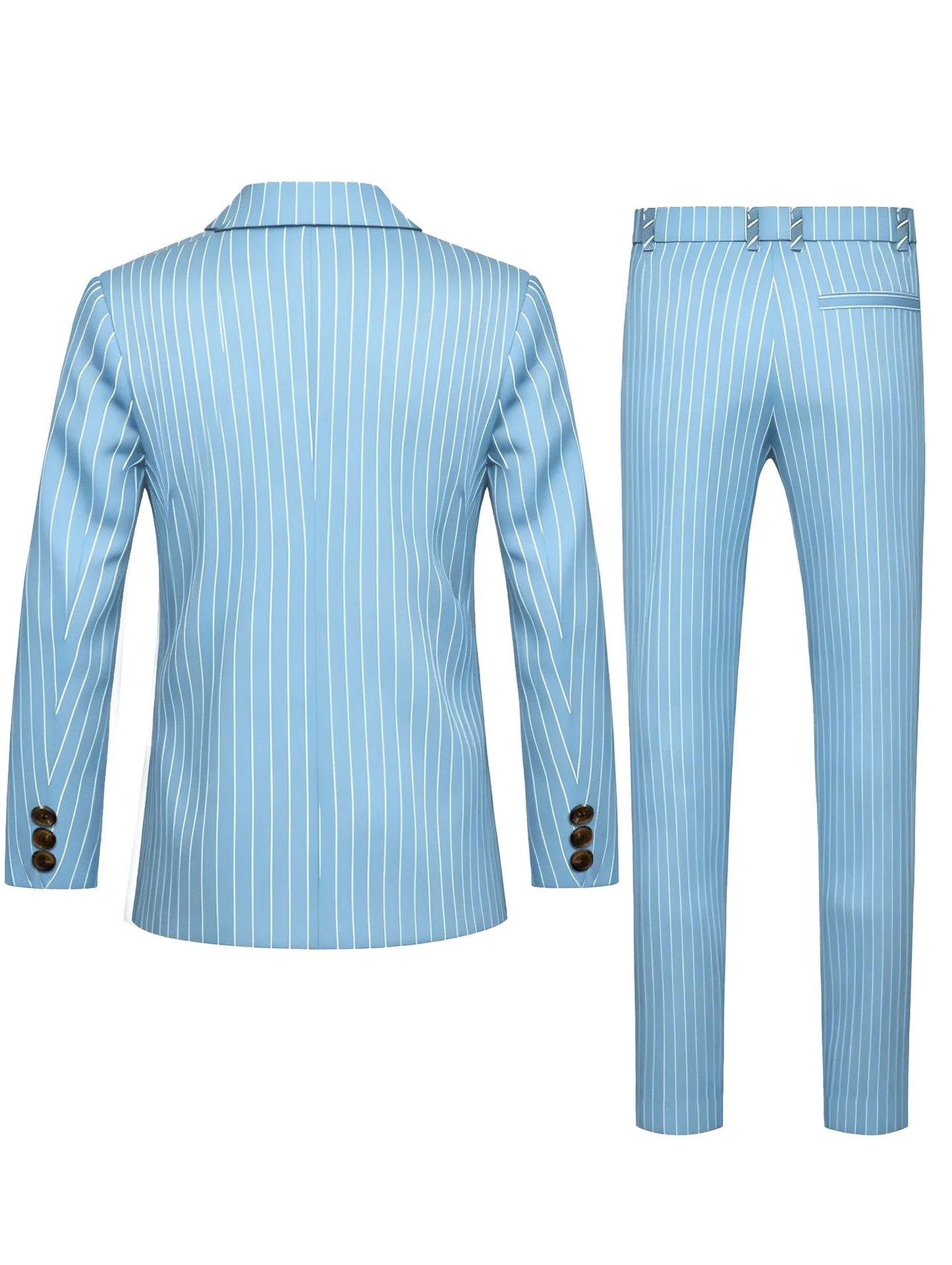 High-quality European and American Men's Clothing, Formal Suits with Stripes, Trousers for Business, Formal Dinners, Weddings