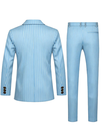 High-quality European and American Men's Clothing, Formal Suits with Stripes, Trousers for Business, Formal Dinners, Weddings