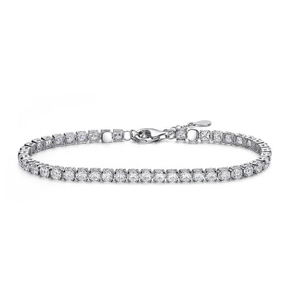 3mm Moissanite Tennis Bracelet for Women Man Full Diamond Adjustable 15-20CM S925 Sterling Silver Jewelry Wholesale