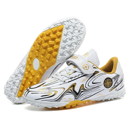 Kids Soccer Cleats Football Shoes Non Slip Breathable Lightweight Training Sneakers Boys Girls Children Football Match Boots