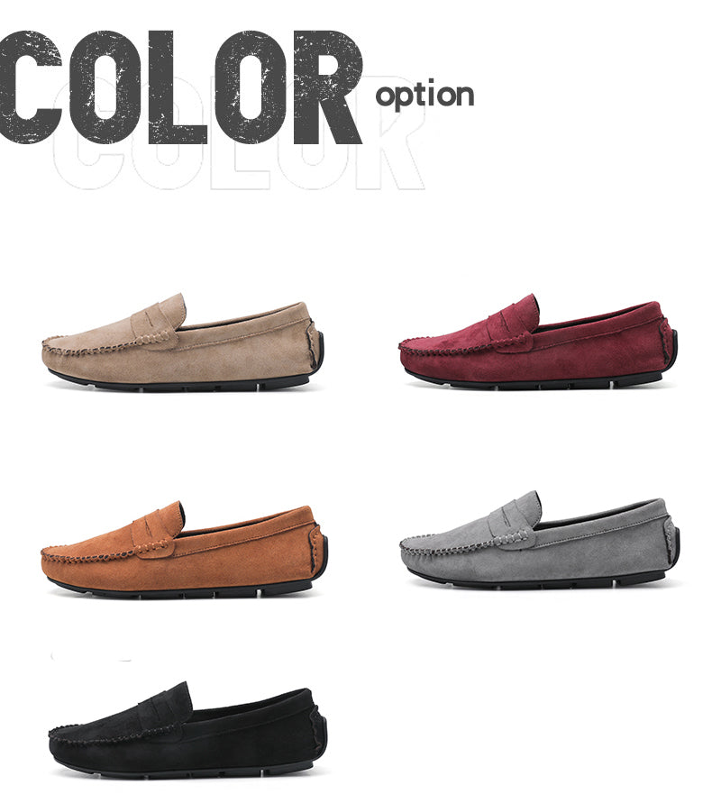 Trend Suede Men Casual Shoes Breathable Comfort Slip-on Mens Driving Shoes Fashion Men Lazy Shoes Luxury Brand Loafers Moccasins