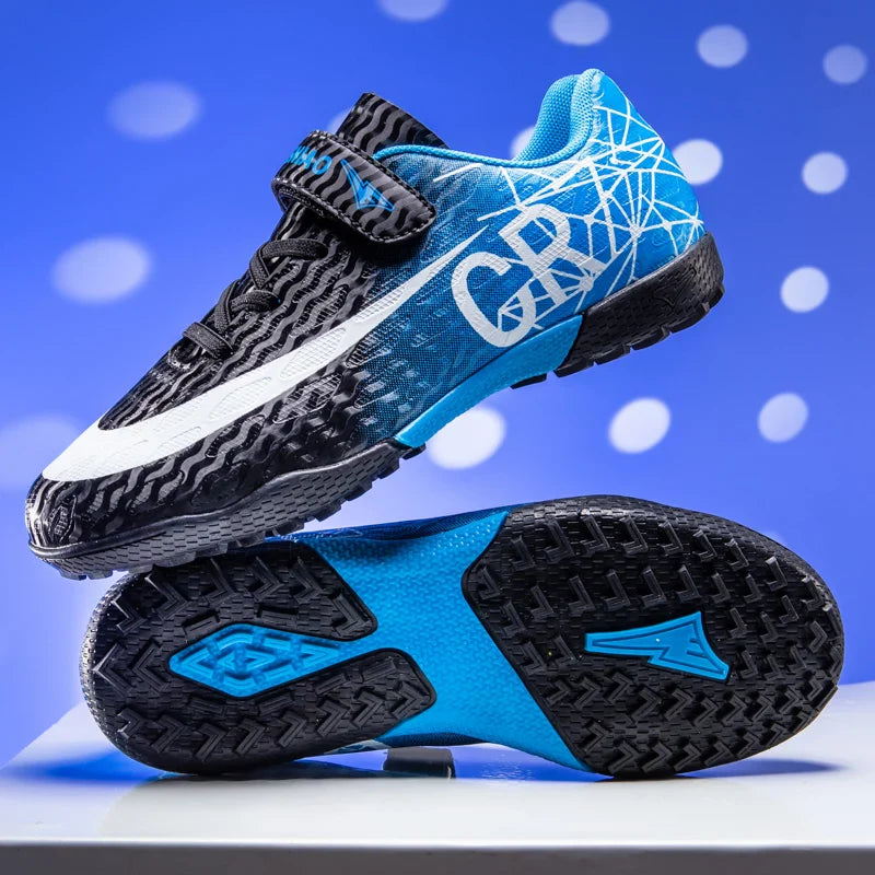 Kids Sport Football Shoes For Boys Indoor Turf Training Outdoor Fast Hall Childrens Soccer Shoes Light Football Boots Sneakers