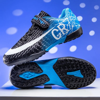 Kids Sport Football Shoes For Boys Indoor Turf Training Outdoor Fast Hall Childrens Soccer Shoes Light Football Boots Sneakers