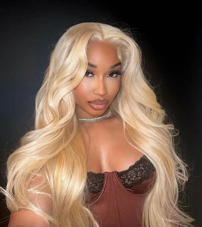 36 40 Inch 613 Honey Blonde Body Wave 250 Density 13x6 HD Lace Front Human Hair Wigs 13x4 HD Lace Frontal Wig for black women