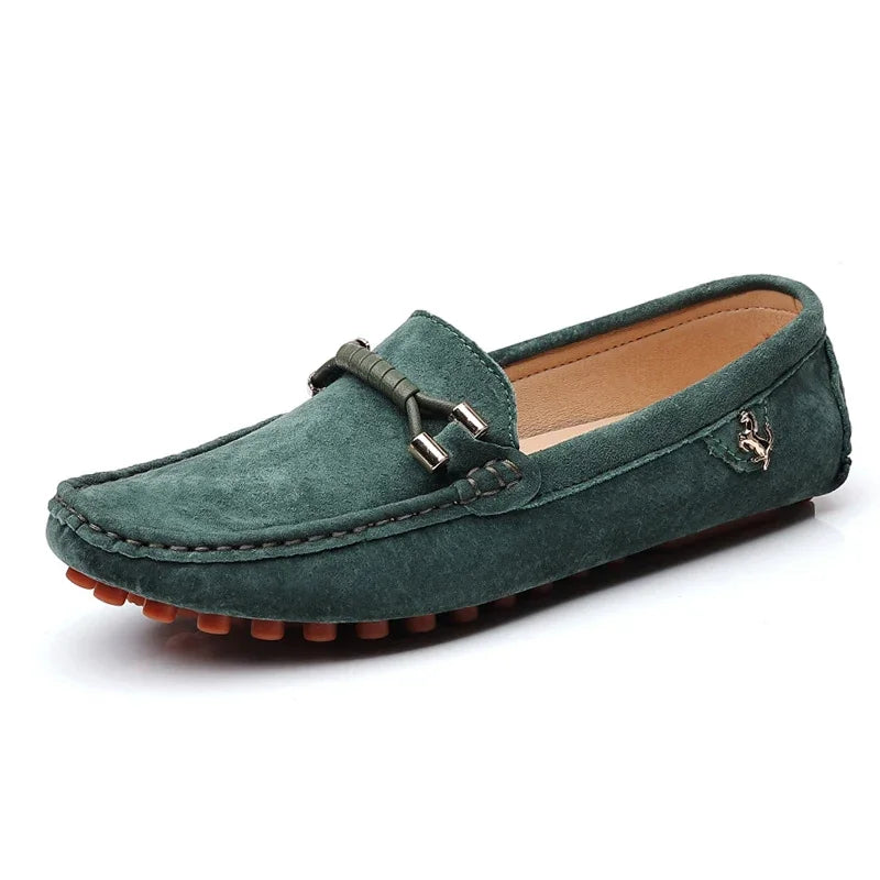 Men's Loafers Soft Lightweight Casual Driving Office Shoes Non Slip Comfortable Suede Loafers for Men Plus Size 48