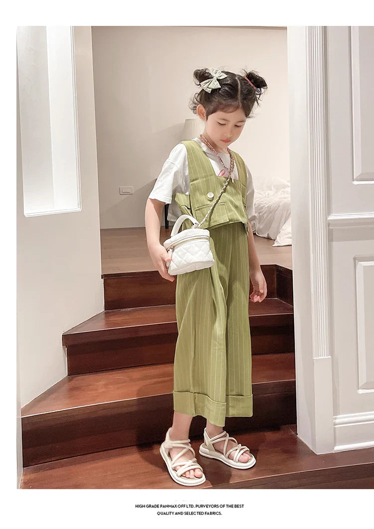 Girls Sandals Kids Sandals for Girls 2024 Summer Brand Children Beach Shoes Princess Sweet Gladiator Sandals Open Toes Anti-skid