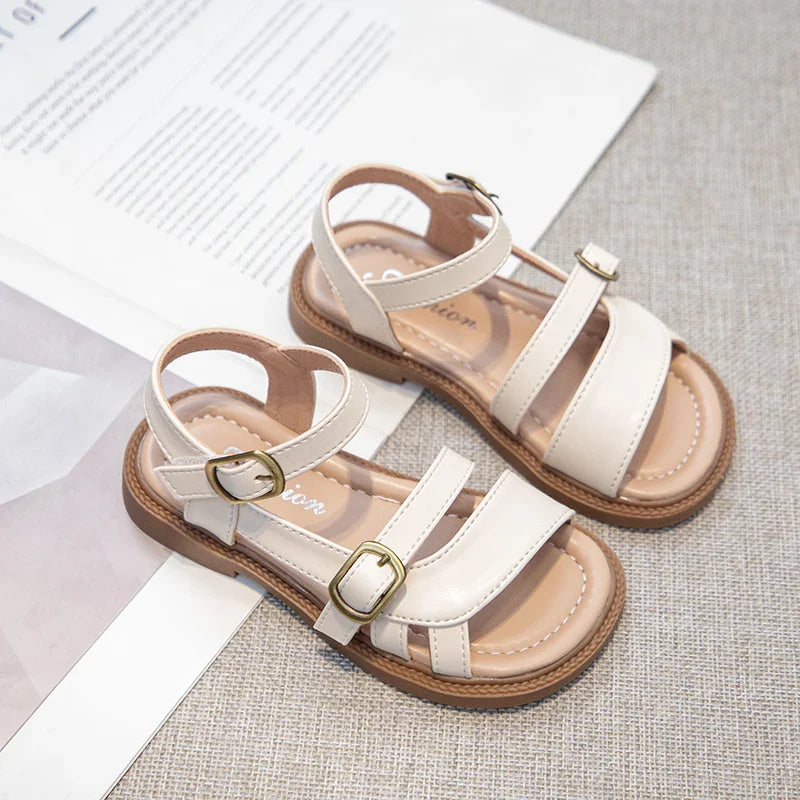 Children's Summer Sandals Hollow-out Woven Fashion Girls Beach Sandals Simple Fashion Kids Causal Flats Shoes Size 26-36