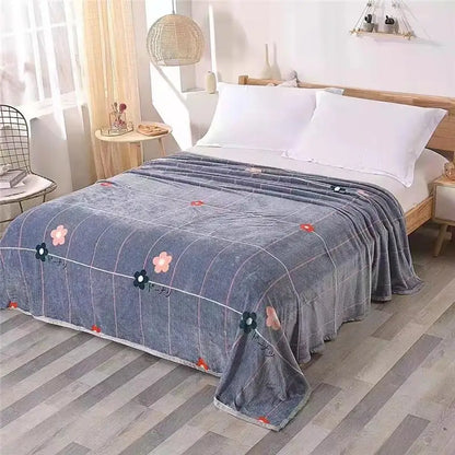 Thickened Velvet Blanket Children Single Double Person Fleece Coral Velvet Blanket Retail Coral Fleece Blanket Velvet Throw B...