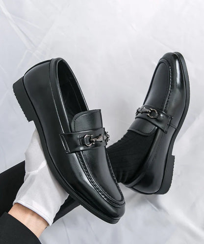 Classic Formal Leather Shoes Men Retro Party Social Office Leather Shoes Man Trend Men's Dress Shoes Casual Business Loafers Man