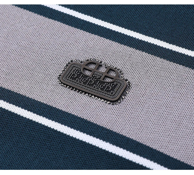 Summer best-selling high-end brand exquisite embroidery men's short sleeve POLO shirts breathable cotton casual business T-shirt