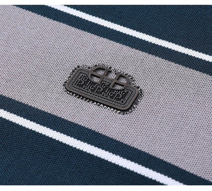 Summer best-selling high-end brand exquisite embroidery men's short sleeve POLO shirts breathable cotton casual business T-shirt