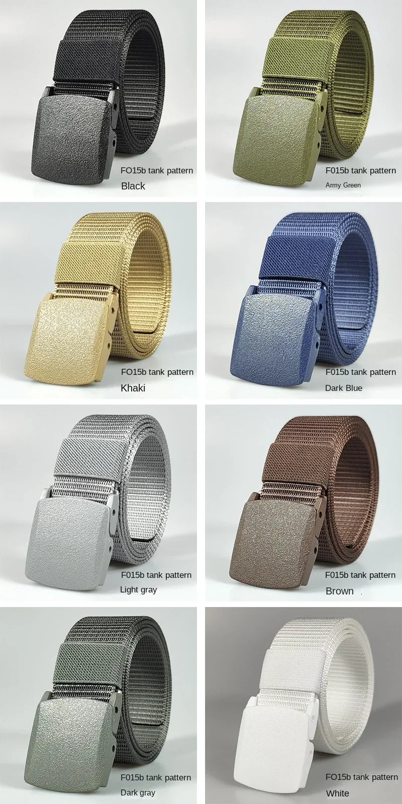 White Automatic Buckle Nylon Army Tactical Men Belt Military Waist Canvas Belt Outdoor Strap Travel Jeans Black Belts for Women