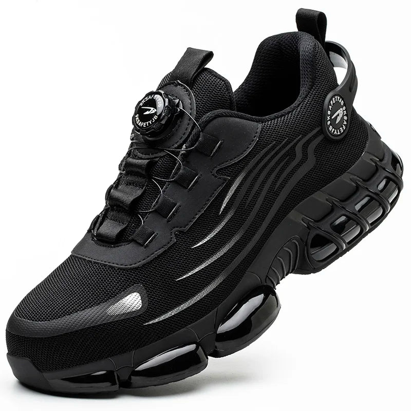 Safety Footwear Men Work Boots Lightweight Air Cushion Sneakers Puncture-Proof Work Shoes Indestructible Male Steel Toe Shoes