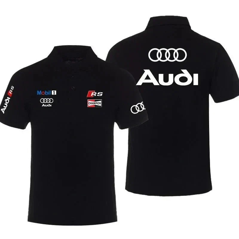 Performance Car Car Modified Men's POLO Shirt Summer Lapel Short Sleeve Racing Motorcycle T-Shirt