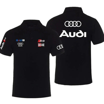 Performance Car Car Modified Men's POLO Shirt Summer Lapel Short Sleeve Racing Motorcycle T-Shirt