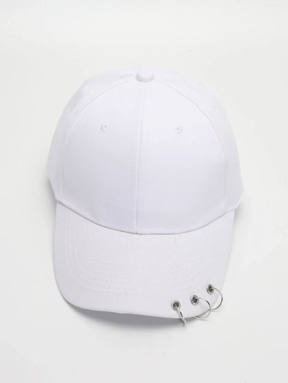 Hip Hop Women's Baseball Cap With Ring Circle Snapback Hats For Men Women Unisex Dad Hat Adjustable Kpop Korean Style Gorra