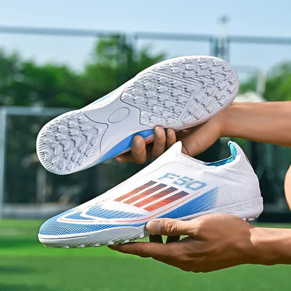 New Men Football Boots Outdoor Sport Training Soccer Shoes Match Boys Adult Cleats Breathable Non Slip Long Spikes Comfortable