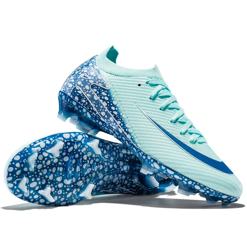 Soccer Cleats for Men Women AG/TF Breathable Cushioned Insole Anti-Slip Outdoor Sports Artificial Grass Football Boots