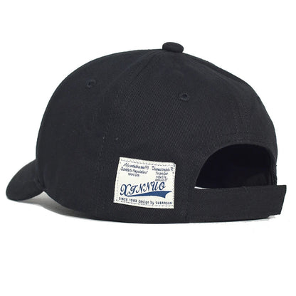 Short Brim Cotton Baseball Cap Men Women Casual Vintage Dad Hat Adjustable