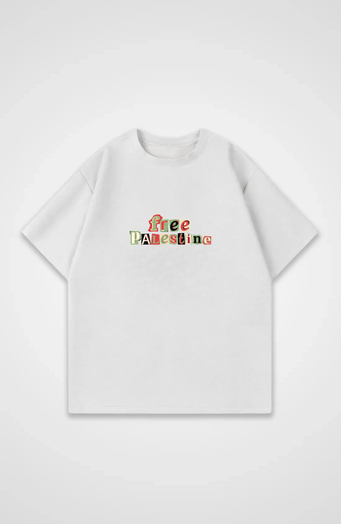 Simple Slogan Short-sleeved Printed Crew Neck T-shirt High-quality Fashion Top Casual Loose Super Large Size Street Wear Unisex