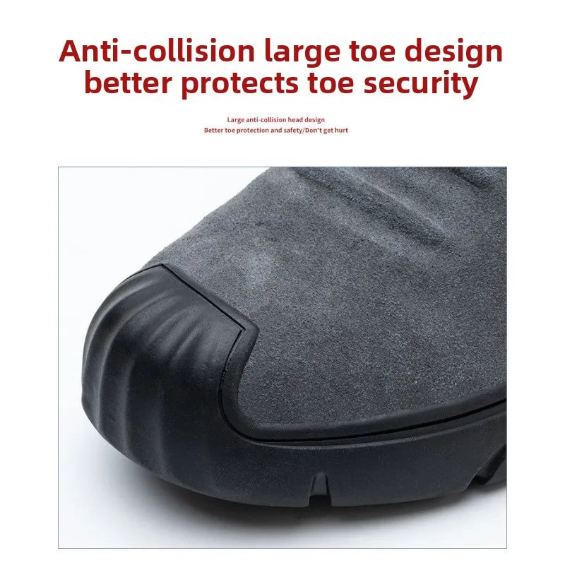 Labor protection shoes with steel toe caps, anti smashing and anti stabbing welding shoes, anti slip and wear-resistant shoes