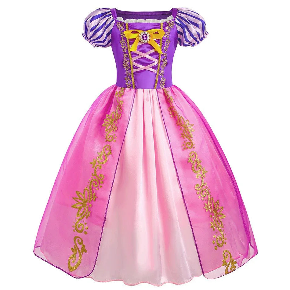 Children Princess Costume Cosplay Dress Girls Halloween Carnival Birthday Outfit Party Sleeping Beauty Ball Gown