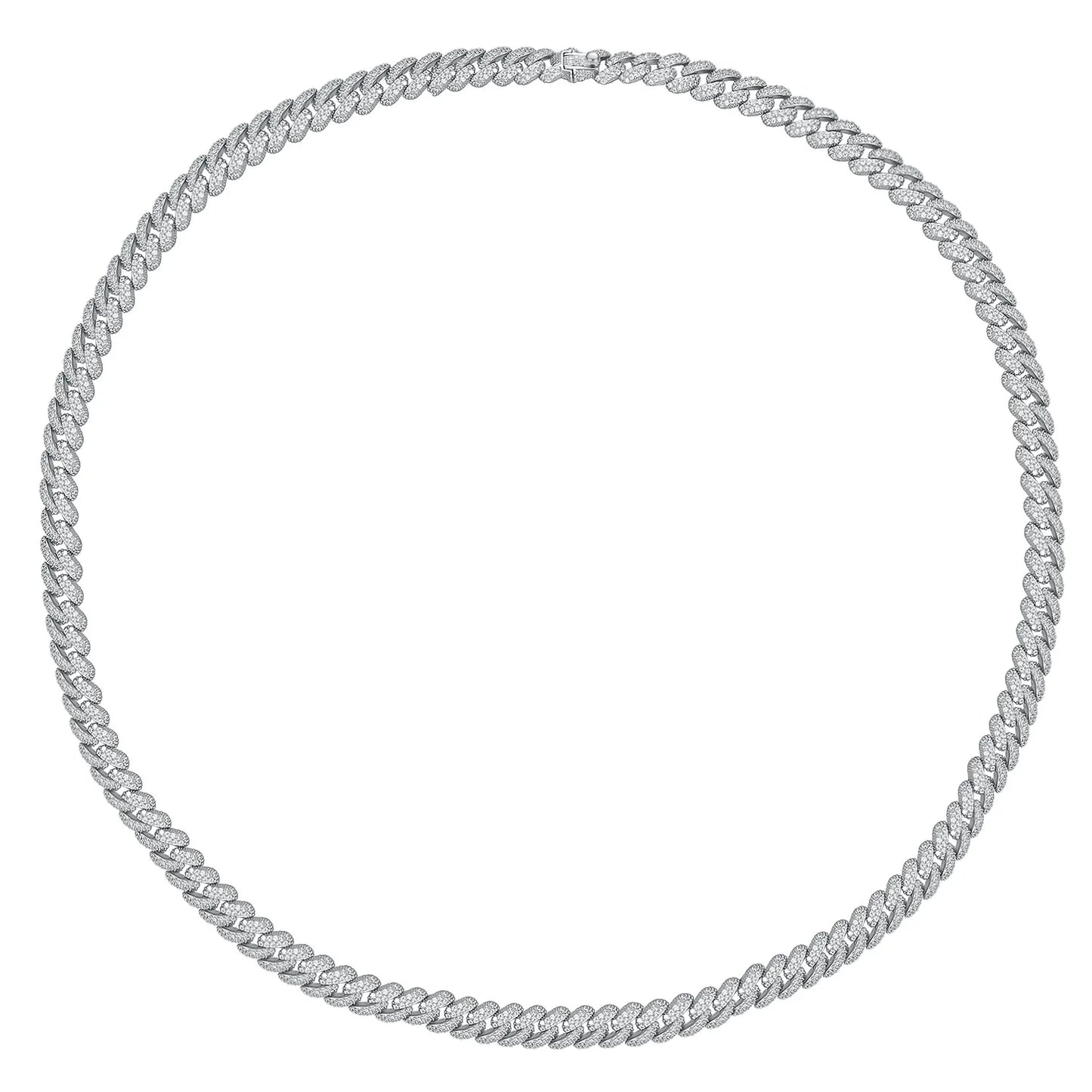 S925 Sterling Silver Plated 18K Gold Cuban Bracelet for Women Men High Carbon Zircon Diamond Bracelets Hip Hop Link Chain