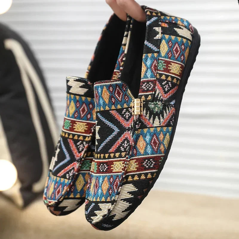 Summer Outdoor Men's Casual Shoes Breathable Man Loafers Lazy Shoes Comfortable Walking Sneakers Non-slip Flats Driving Shoes