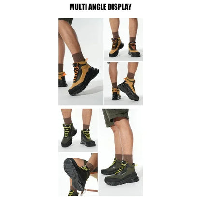Anti Splash Water Safety Shoes Men Wear Resistant Work Boots Steel Toe Shoes Puncture-Proof Protective Shoes Security Sneakers