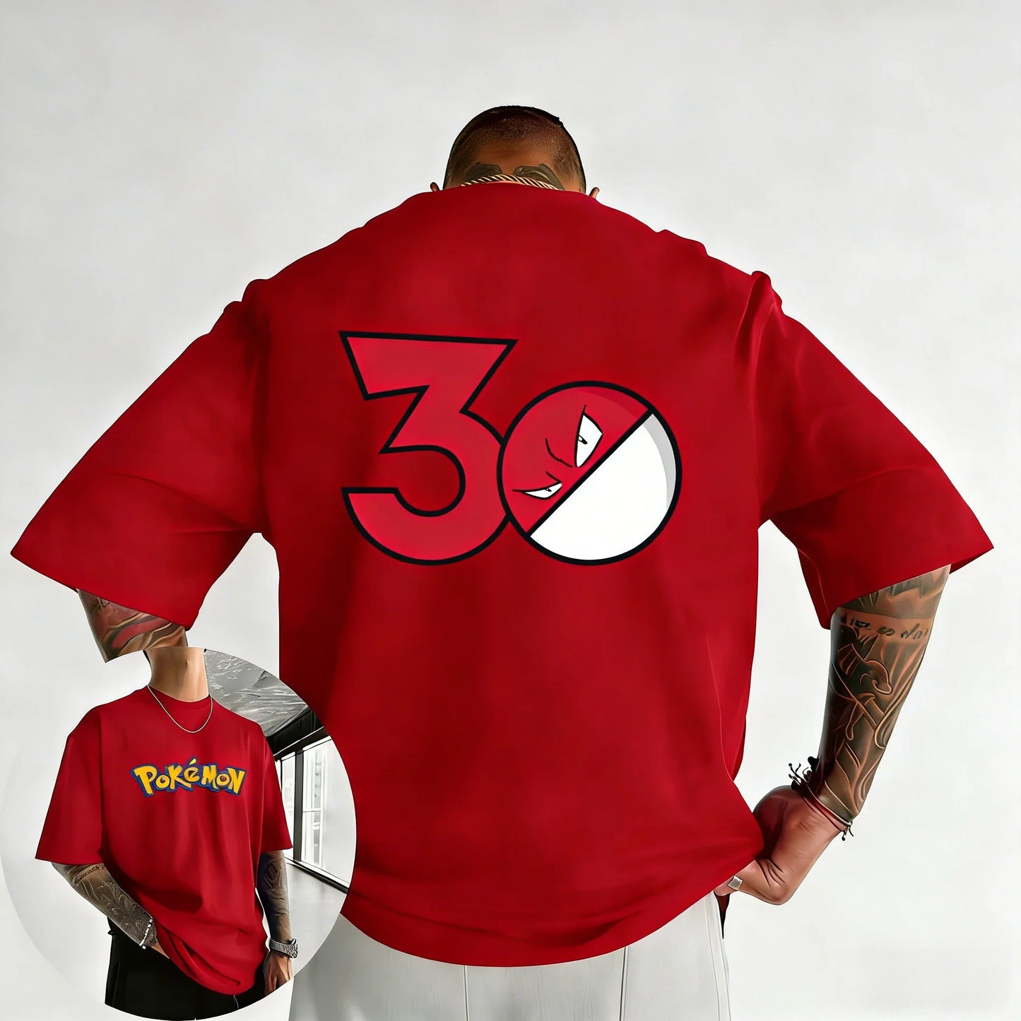 Printed T-shirt Summer Men's and Women's Loose Casual Hip Hop Trendy Short Sleeve Top