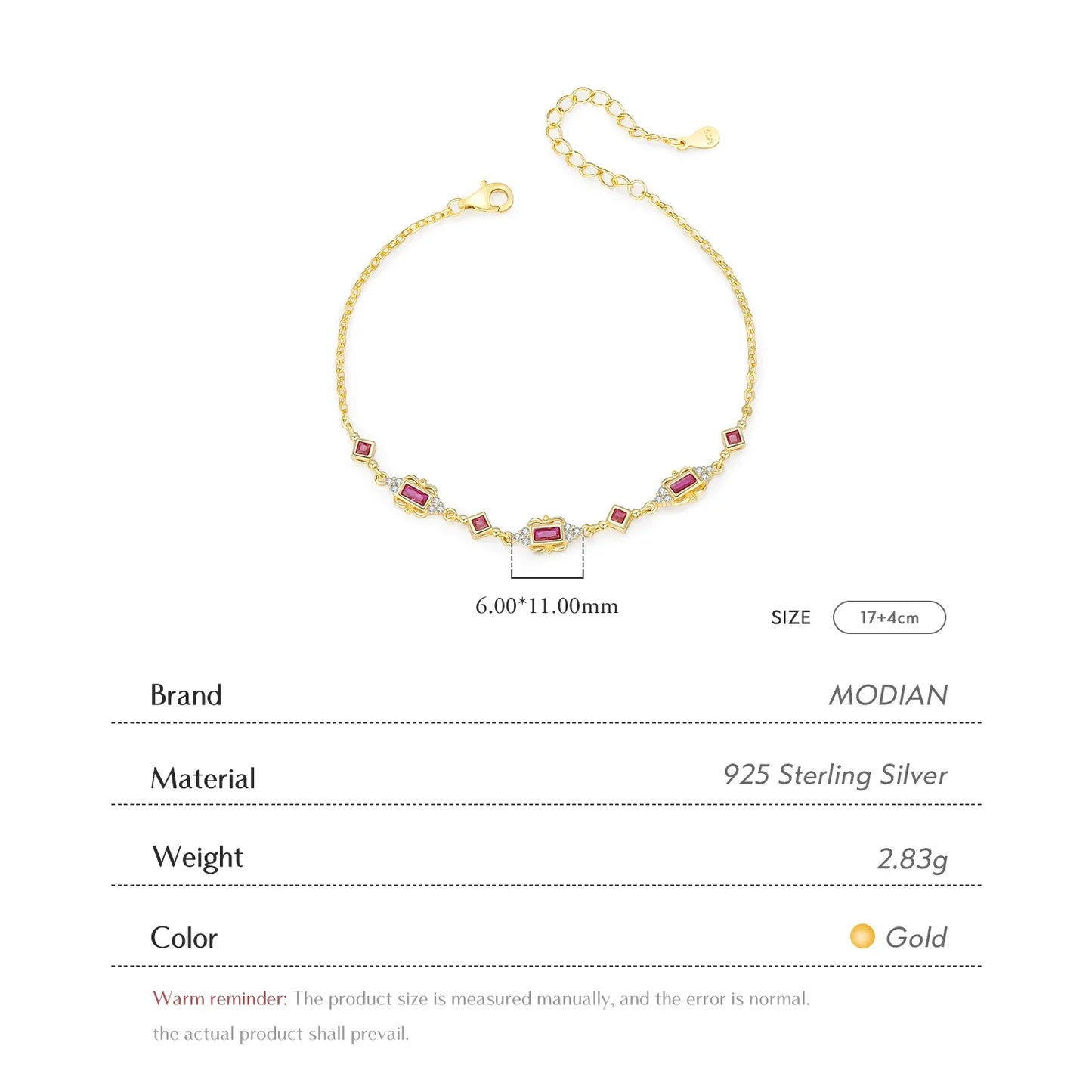925 Sterling Silver Exquisite Retro Crown CZ Bracelets Gold Color Adjustable Link Chain Bracelets For Women Jewelry