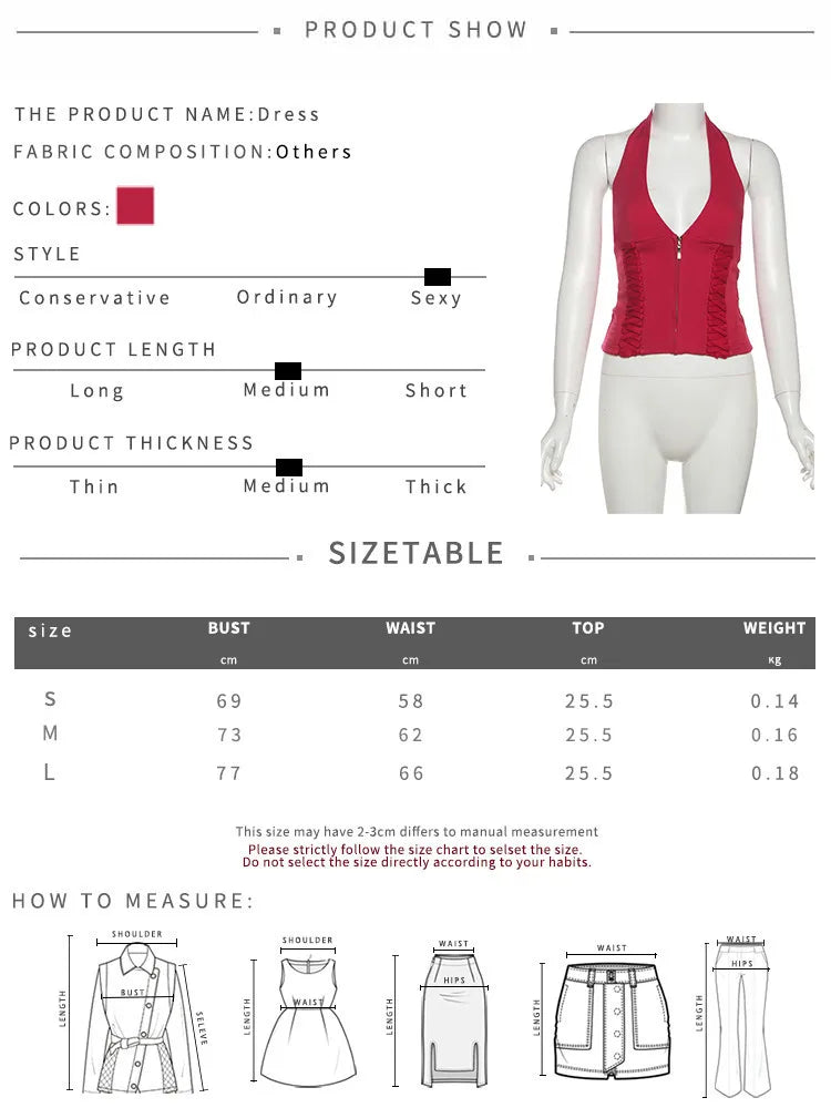 Sexy Fashion Vest Women Halter V-Neck Off Sleeves Backless Skinny Look Thinner Hot Chick Fashionable Atmosphere Style Top