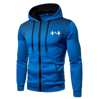 2025 New Arrival Men's Set Hoodie + Sweatpants Autumn Winter Daily Casual Sporty Jogging Suit Zipper Male Sweatshirt Outfit