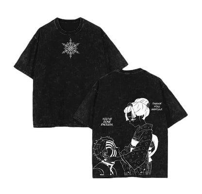 T-shirt Oversized Man Women Short Sleeve Tee Anime Printed Casual Tops Summer Y2k