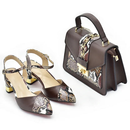 Shoe and Bag Set for Party in Women Nigerian Heels Women Luxury Matching Shoes and Hand Bag for Women 2026 Luxury Designer Pumps