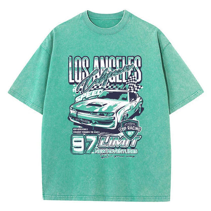 California Los Angeles Extreme Racing Men T-Shirt Fashion Cool Tshirts Sport Casual Tee Shirt Cool Crewneck T Shirts Female