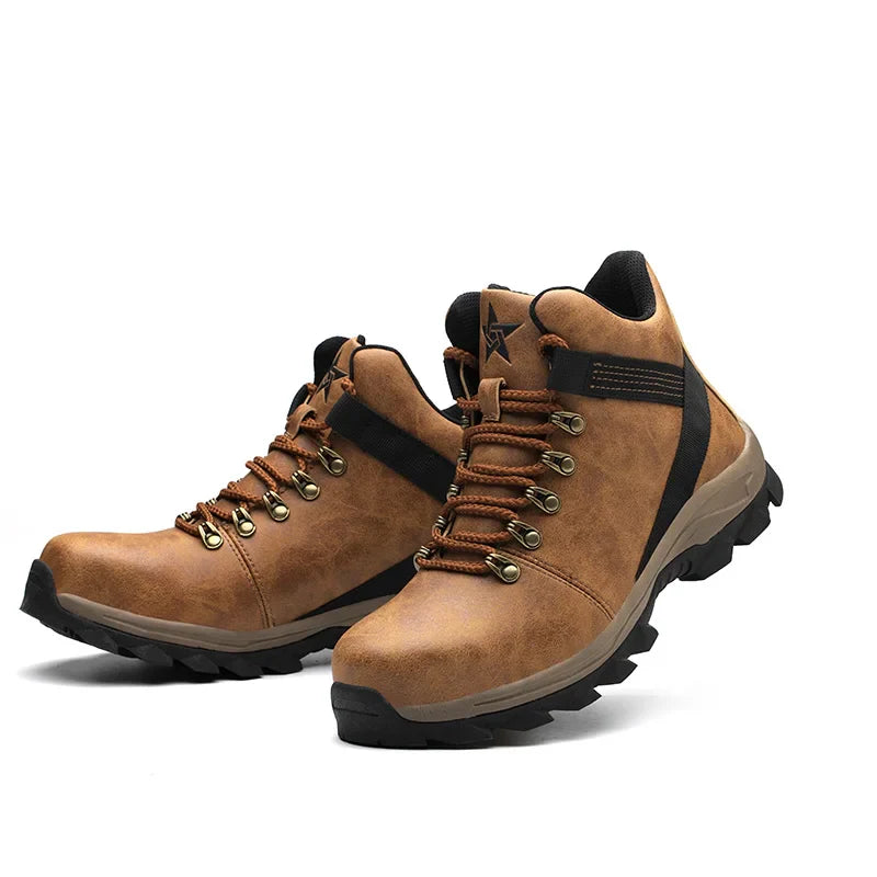 Safety Shoes Men Lightweight Sneaker Steel Toe Cap Shoes Anti-smash Puncture-Proof Work Safety Shoes Protective Boots Work Shoes