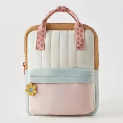 New Lightweight Children's Backpack Shopping Children's Cute Sunflower Pendant with Colorful Small School Bag