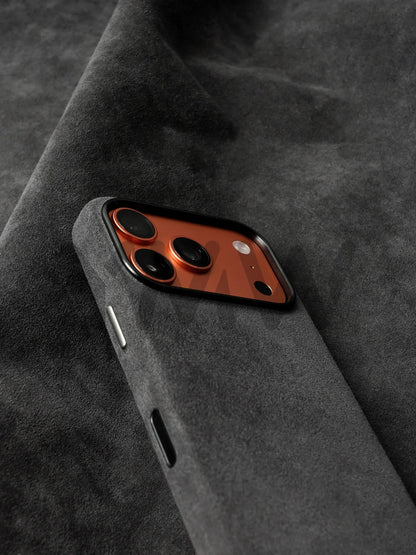 Case for iPhone 17 16 Pro Max Compatible Magsafe Business Supercar Interior Same Suede Leather Phone Cover