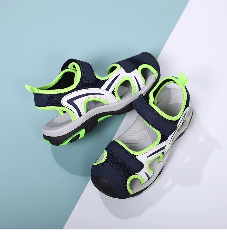 2025 Summer Boys Sandals Kids Shoes Fashion Flats Toddler Baby Girls Sandals Non-slip Casual Beach Children Outdoor Shoes