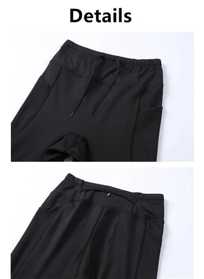 Men Women Winter Warm Thicken Velvet Running Pants Leggings Outdoor Sport Gym Fitness Yoga Basketball Cycling Hiking Long Tights