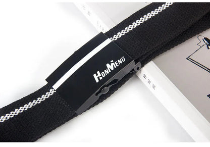White Blue Black Military Automatic Buckle Nylon Belt Outdoor Hunting Multifunctional Tactical Canvas Belt High Quality Men Belt