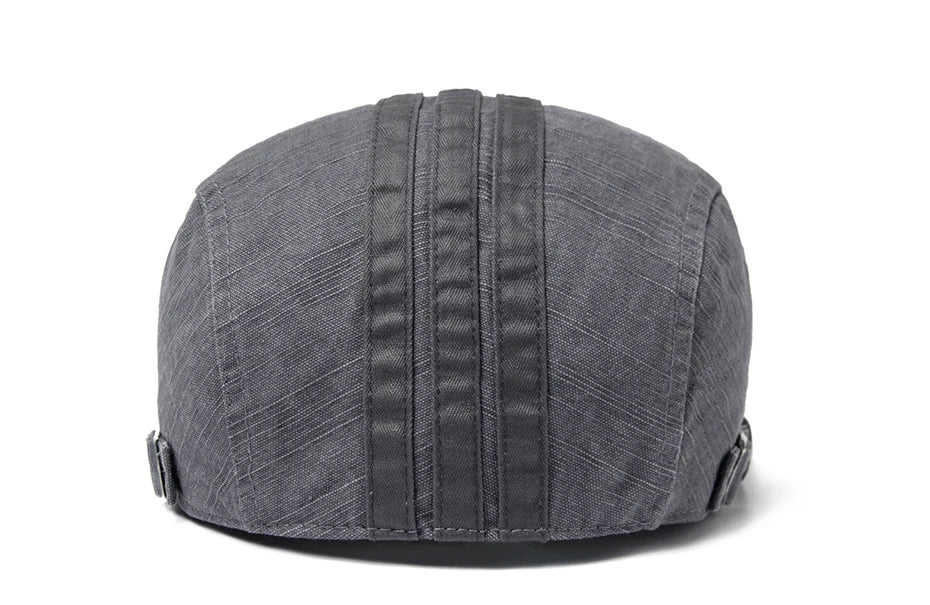 Men Beret Fashion Embroidery Flat Cap Summer Visor For Male