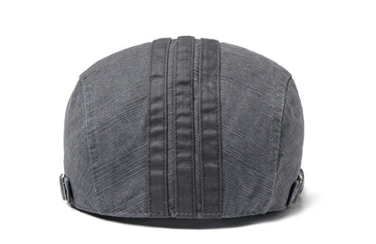 Men Beret Fashion Embroidery Flat Cap Summer Visor For Male