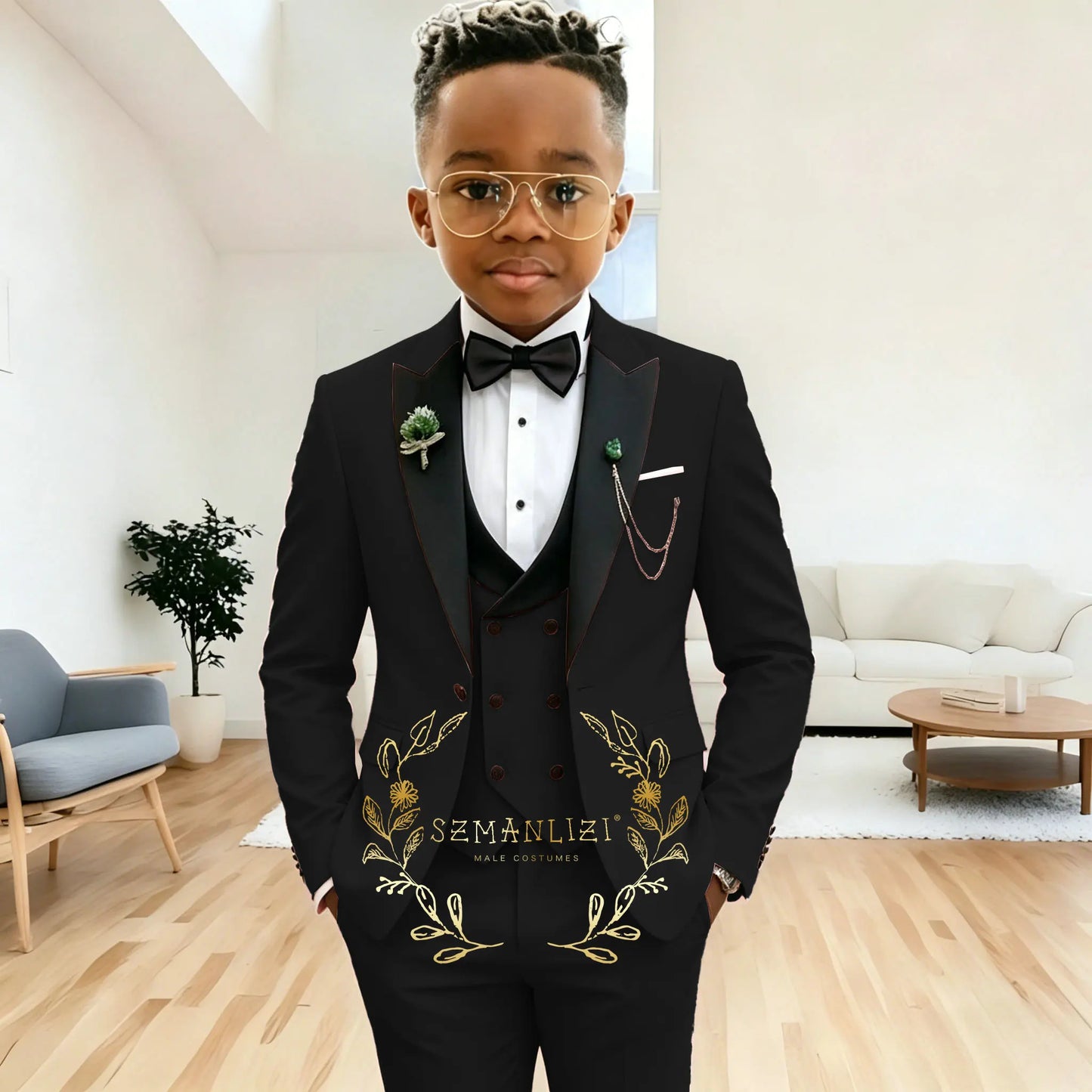 Pink Peaked Lapel Boy Formal Suits Dinner Tuxedos Boys Groomsmen Kids For Wedding Party Prom Suit Wear Ensembles De Blazers