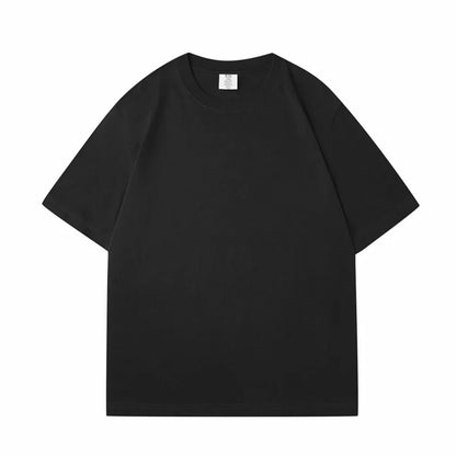 WAVLATII Nova Camiseta Feminina de Algodão Lisa Verde Escuro Oversized Casual Macia Unissex Manga Curta Verão