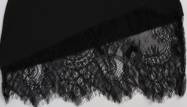 Strapless Solid Lace Patchwork Women Dresses Sheath Sexy Club Hip Wrap Bodycon Vestidos Female Outfits Party Chic
