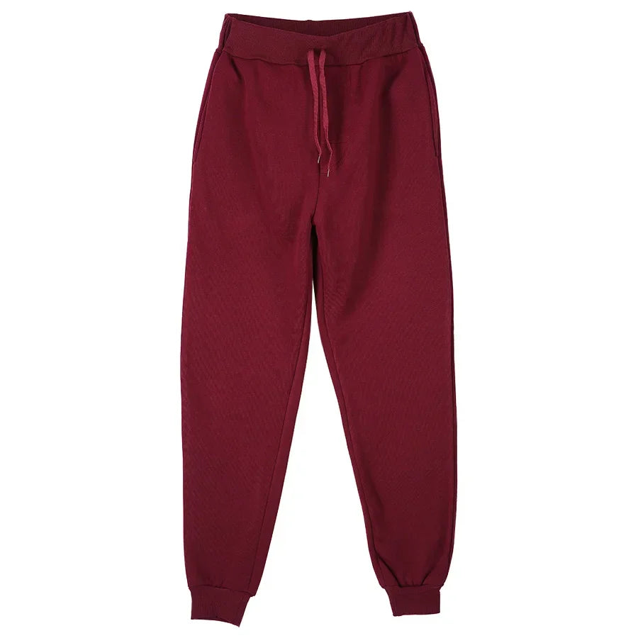 2025 New Joggers Sweatpants Men and Women Elastic Waist Lose Casual Trousers white beige pink yellow Hip Hop Mens Sweat Pants