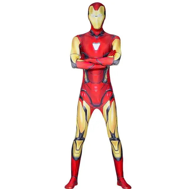 Children's Vision Costume High Quality Wanda Vision Cosplay Jumpsuit Halloween Party Superhero Bodysuit for Men