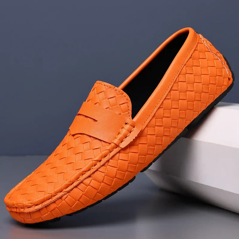 Loafers for Men 2024 New Handmade Moccasins Men Flats Casual PU Leather Shoes Luxury Comfy Mens Loafers Size 48